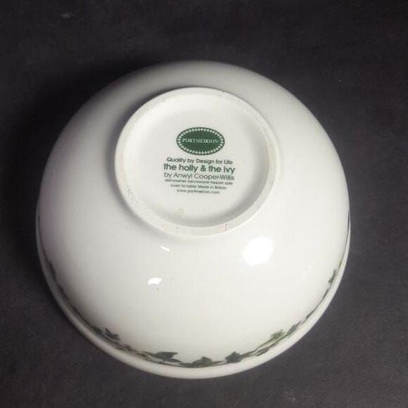 1 Portmeirion Christmas bowl, The Holly and the ivy English soup salad, cereal - Picture 6 of 8